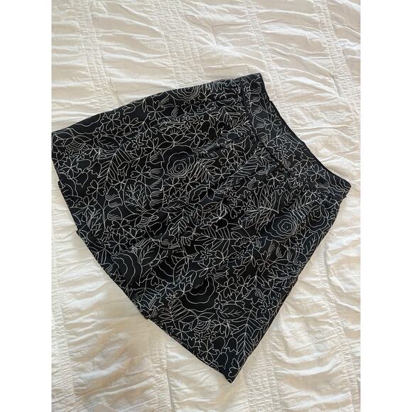 Conversations by Anthropologie A-Line Floral Skirt Linen Blend Whimsigoth Grunge - Picture 1 of 6